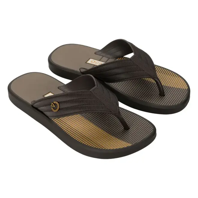 Chinelo Dedo Cartago Montreal Marrom e Bege Masculino