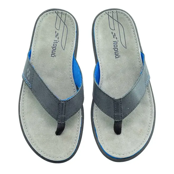 Chinelo de Dedo Itapuã Preto e Royal Masculino