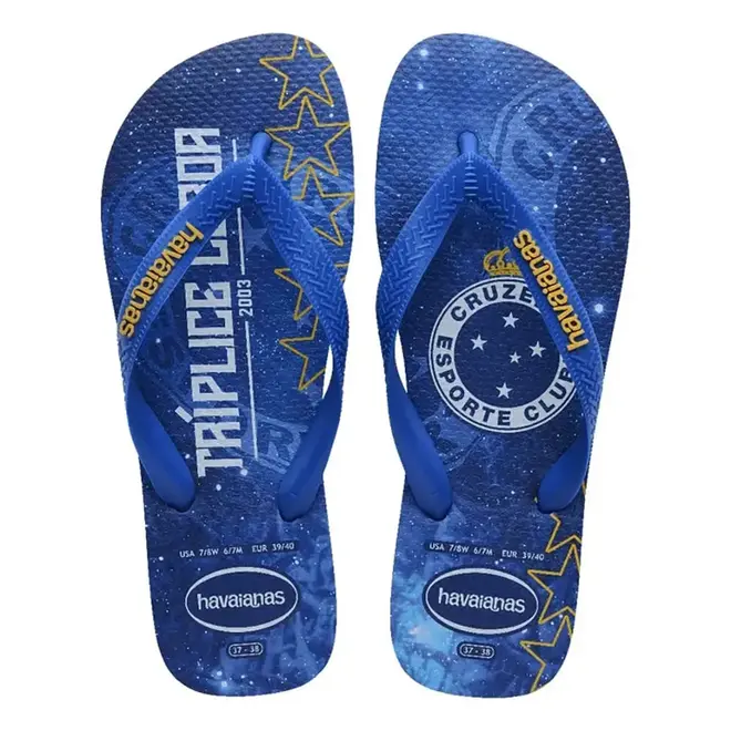 Chinelo Dedo Havaianas Time Cruz Azul Masculino