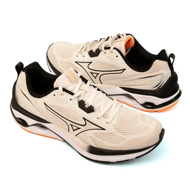 Tênis de Treino Mizuno Wave Dynasty 7 Bege Masculino