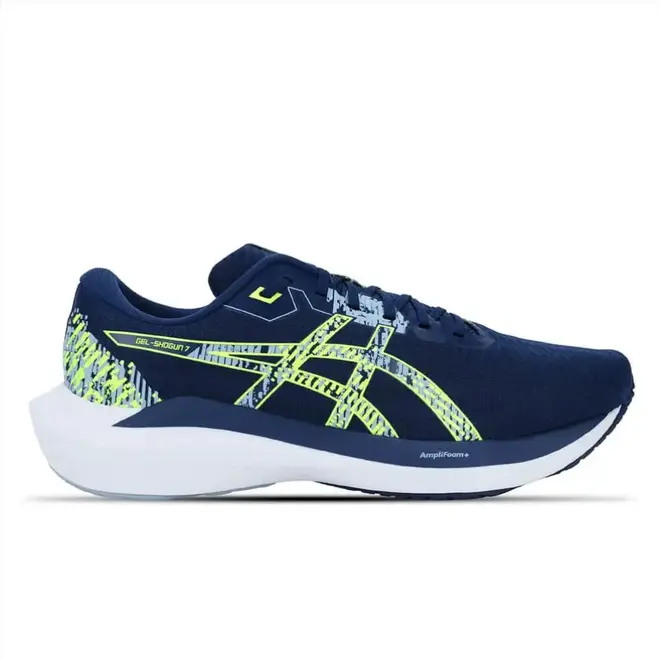 Tênis Esportivo Asics Gel-Shogun 7 Azul Escuro e Verde Masculino