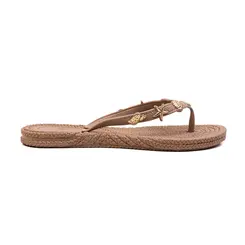 Chinelo Dedo Terra e Agua Taupe Feminino