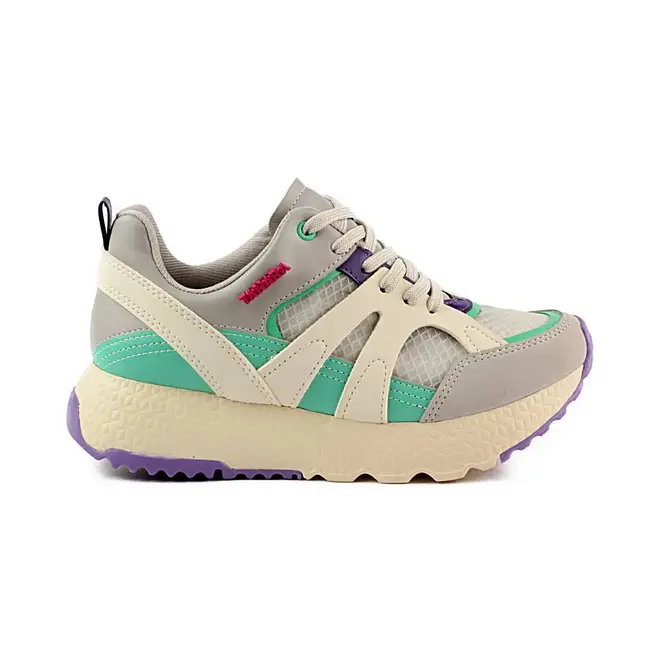 Tênis Casual Jogging Tanara Recortes Cinza Feminino
