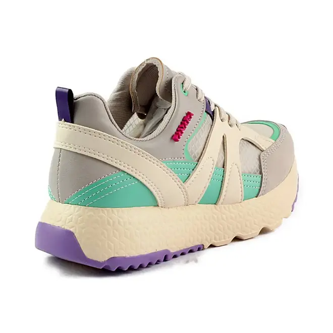 Tênis Casual Jogging Tanara Recortes Cinza Feminino