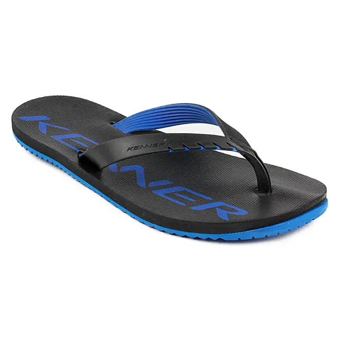 Chinelo Dedo Kenner Preto e Azul Masculino