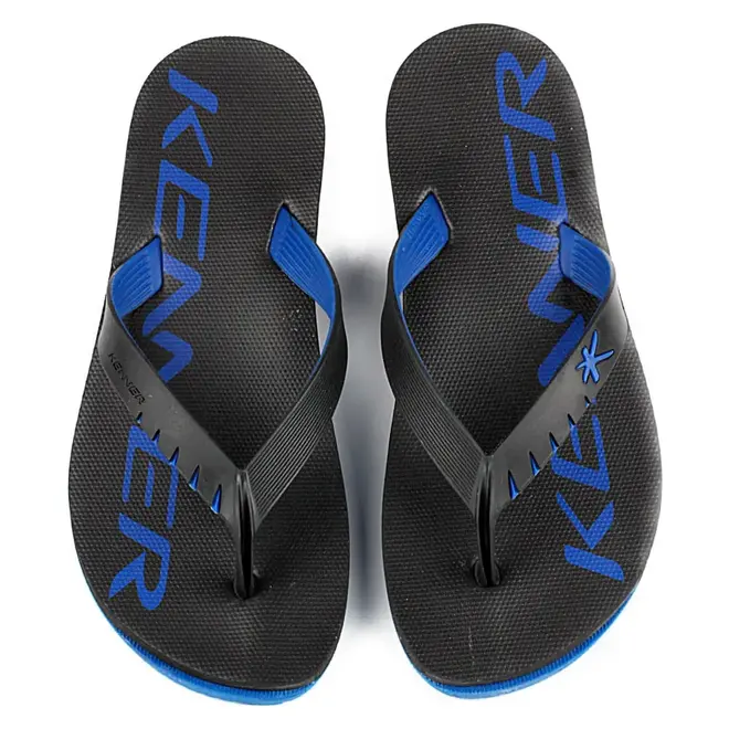 Chinelo Dedo Kenner Preto e Azul Masculino