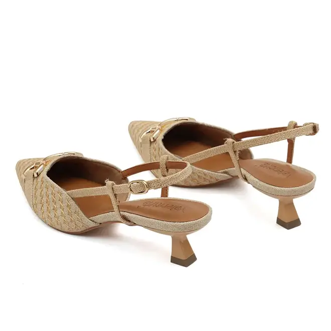 Sapato Chanel Valentina Bege Feminino