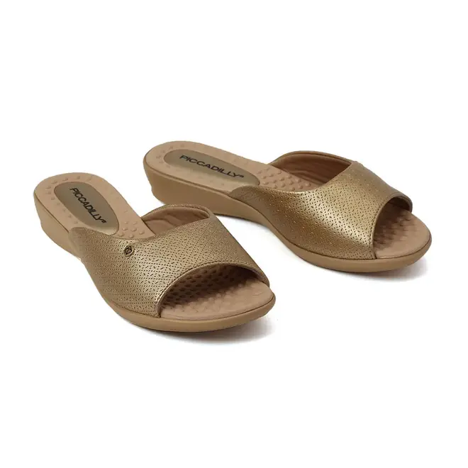 Anabela Tamanco Piccadilly 500352-Ouro