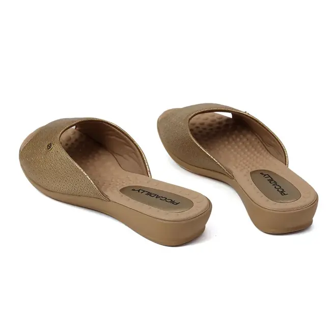 Anabela Tamanco Piccadilly 500352-Ouro