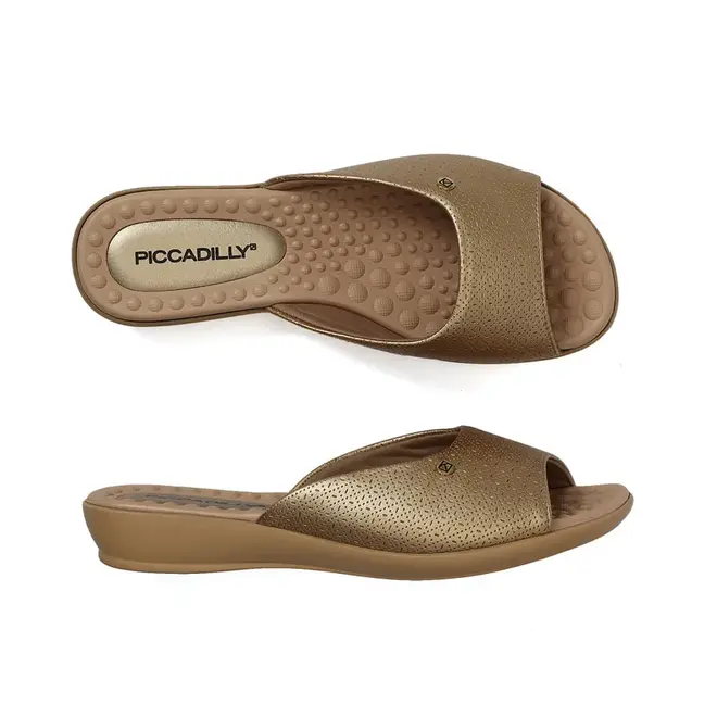 Anabela Tamanco Piccadilly 500352-Ouro