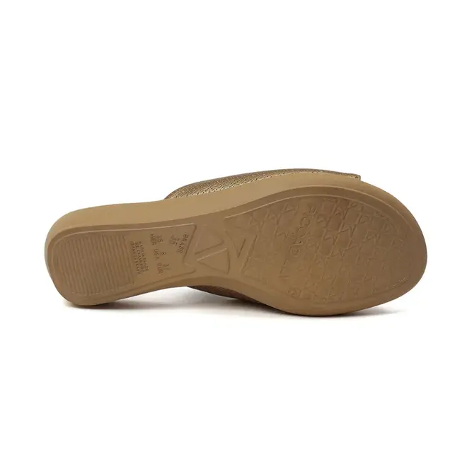 Anabela Tamanco Piccadilly 500352-Ouro