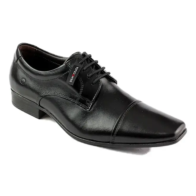 Sapato Democrata Social Cadarço Aspen Preto Masculino