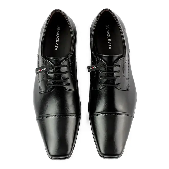 Sapato Democrata Social Cadarço Aspen Preto Masculino