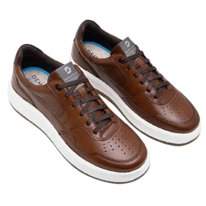 Tênis Casual Sola Caixa Democrata Drake Pulse Marrom Masculino