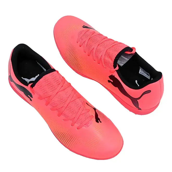 Chuteira Society Puma Future 7 Coral Masculina