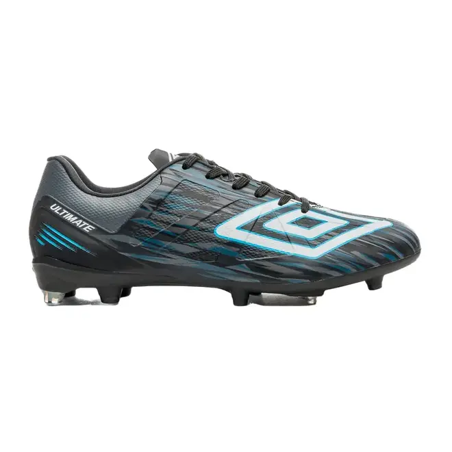 Chuteira Campo Umbro Ultimate Preta e Grafite Masculina