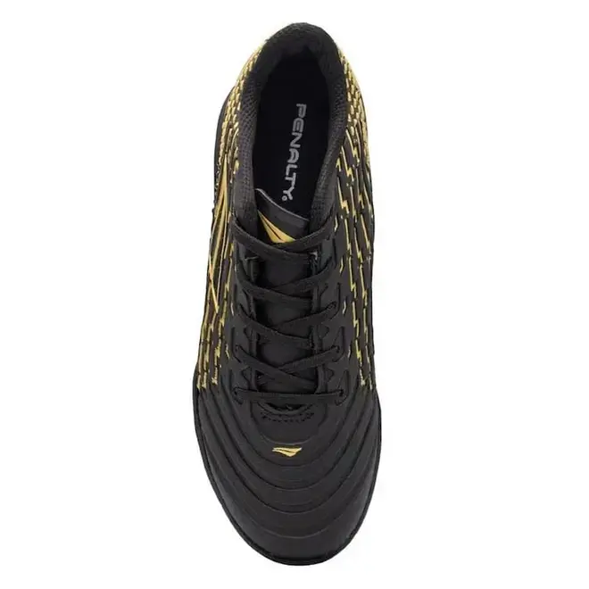 Chuteira Society Penalty Garra Y-2.0 Preta e Dourada Masculina
