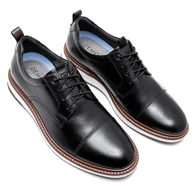 Sapato Casual Democrata Preto Masculino