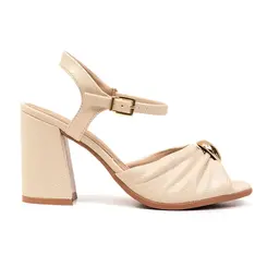 Sandália Salto Ramarim Coconut Feminina