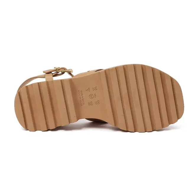 Rasteira Flatform Ramarim Caqui Feminino