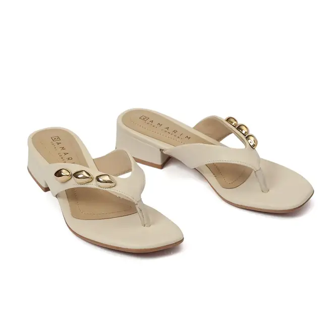 Tamanco Salto Ramarim Coconut Feminino