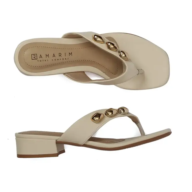Tamanco Salto Ramarim Coconut Feminino