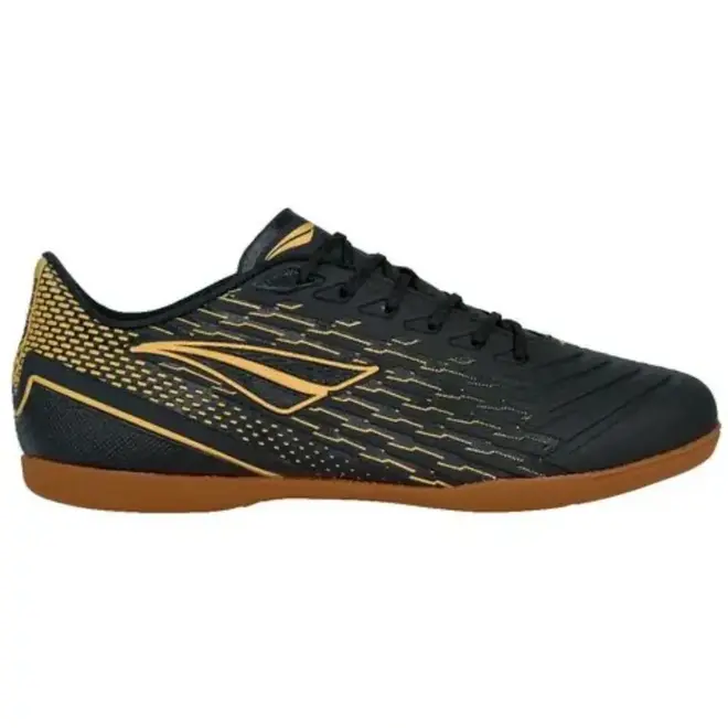 Chuteira Indoor Penalty Garra Preto e Amarelo Masculino