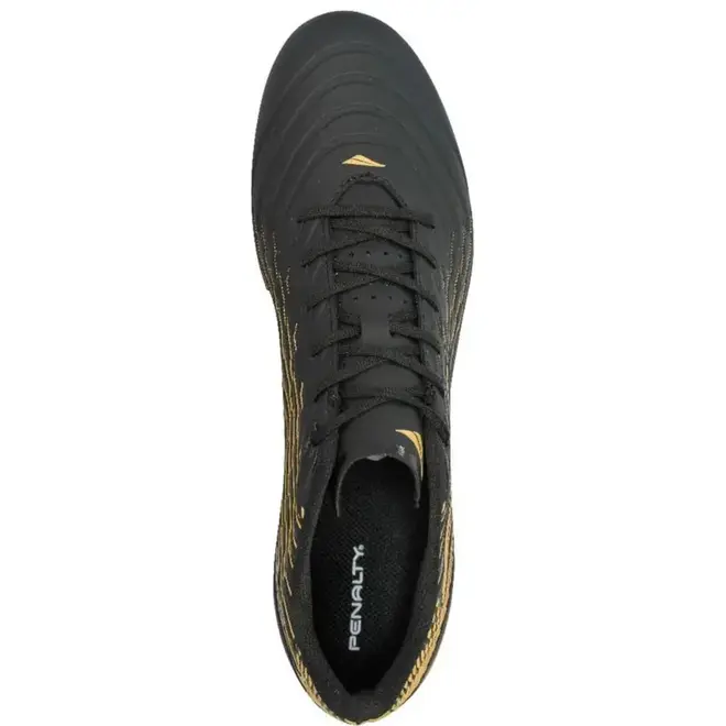 Chuteira Indoor Penalty Garra Preto e Amarelo Masculino