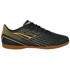 Chuteira Indoor Penalty Garra Preto e Amarelo Masculino