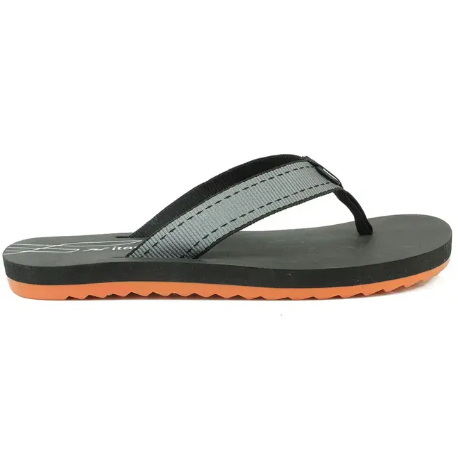 Chinelo de Dedo Itapuã  Preto e Laranja Masculino