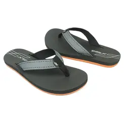 Chinelo de Dedo Itapuã  Preto e Laranja Masculino