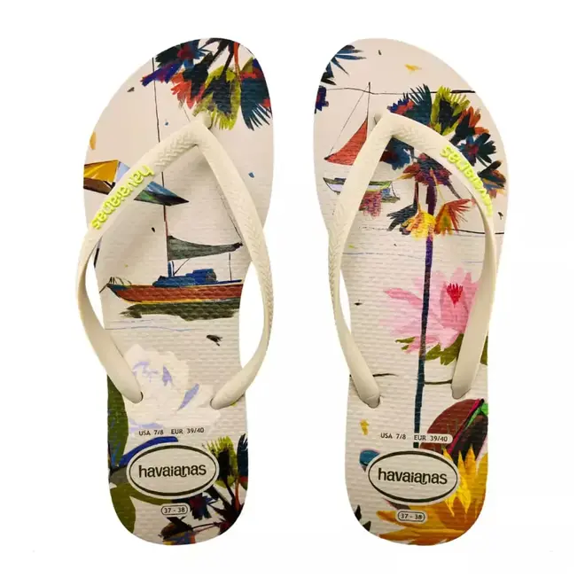 Chinelo Dedo Havaianas Slim Summer Bliss Bege Feminino