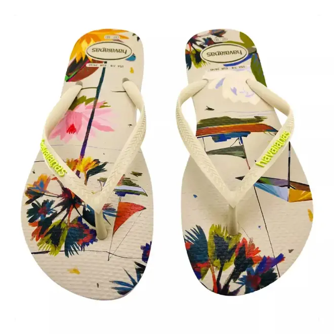 Chinelo Dedo Havaianas Slim Summer Bliss Bege Feminino