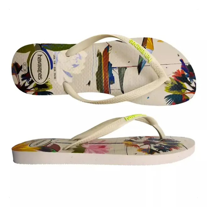 Chinelo Dedo Havaianas Slim Summer Bliss Bege Feminino