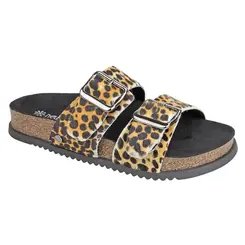 Papete Rasteira New Face Camel Feminina