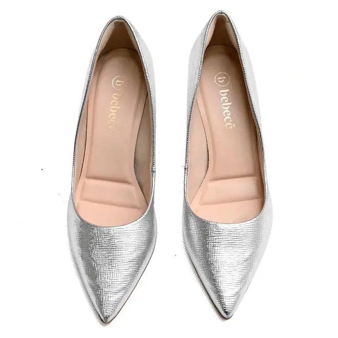 Sapato Scarpin Bebecê Prata Feminino