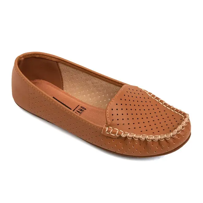 Sapato Mocassim Vizzano Camel Feminino