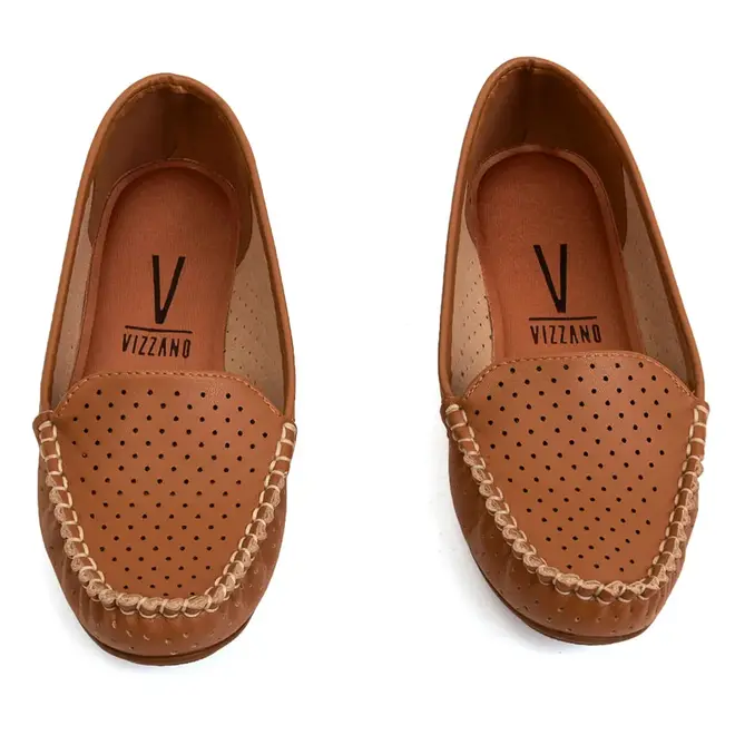 Sapato Mocassim Vizzano Camel Feminino
