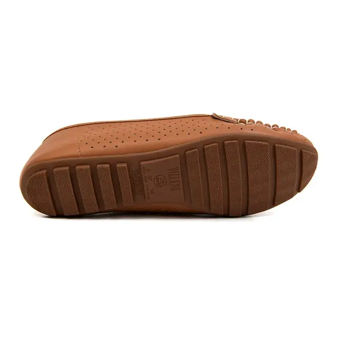 Sapato Mocassim Vizzano Camel Feminino