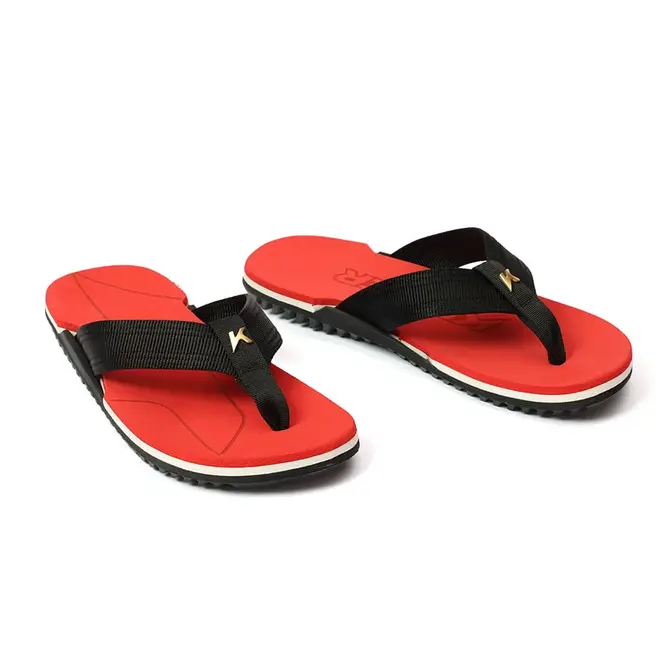 Chinelo Dedo Kenner NK6 Pro Vermelho e Preto Masculino