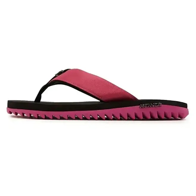 Chinelo Dedo Kenner Kivah Preto e Rosa Feminino