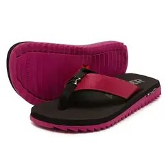 Chinelo Dedo Kenner Kivah Preto e Rosa Feminino
