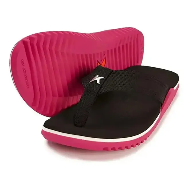 Chinelo Dedo Kenner NK6 Pro Preto e Pink Feminino