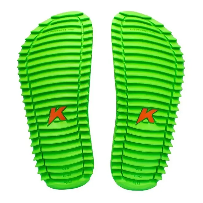 Chinelo Dedo Kenner Kivah Cushy Preto e Verde Masculino