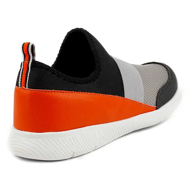 Tênis Casual Juvenil Masculino Itapuã - Preto/Cinza