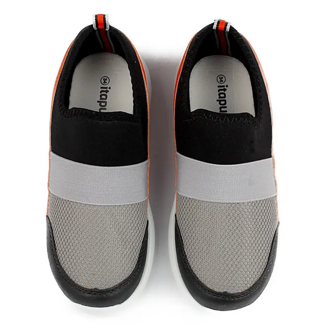 Tênis Casual Juvenil Masculino Itapuã - Preto/Cinza