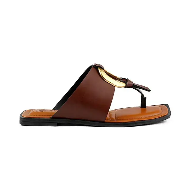 Tamanco Tanara Flat Marrom Feminino