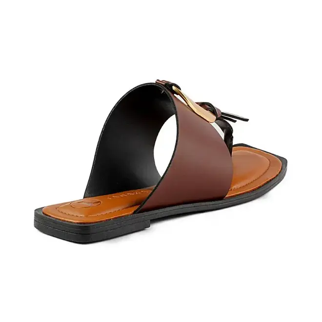 Tamanco Tanara Flat Marrom Feminino