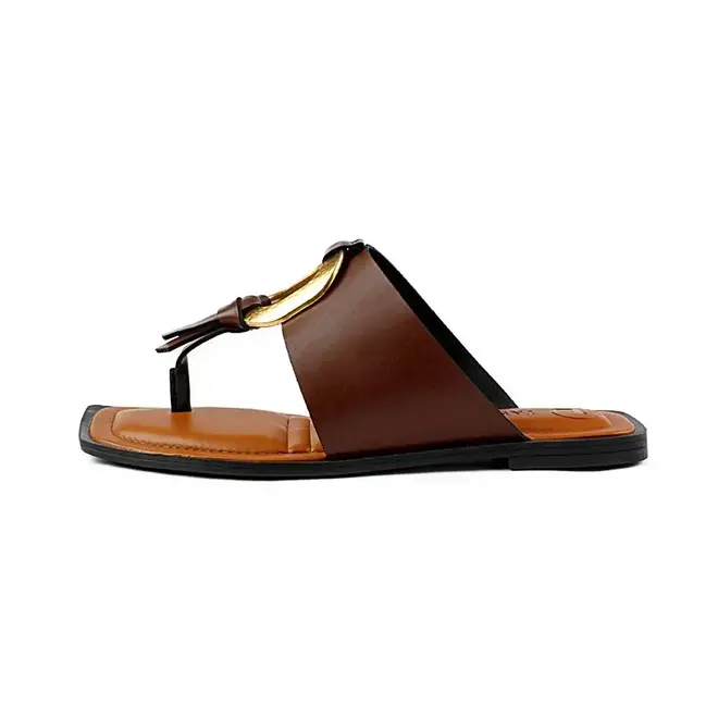 Tamanco Tanara Flat Marrom Feminino