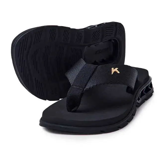 Chinelo Dedo Kenner Rakka Kids Preto Juvenil Masculino